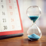 Hourglass and calendar