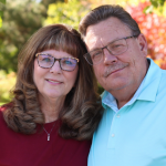 From left: Pancreatic cancer survivor Laura Foote and her husband, Dana