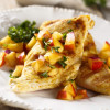 Apple Mango Chicken With Peach Plum Salsa