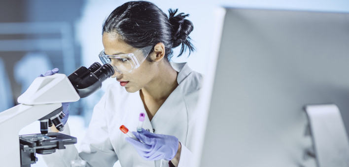 Scientist Working in The Laboratory