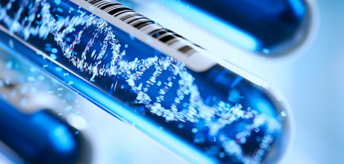 DNA forming in a test tube