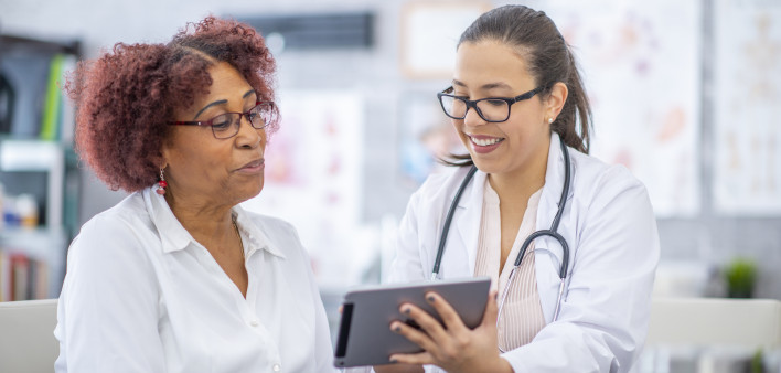 Visit to the doctor patient