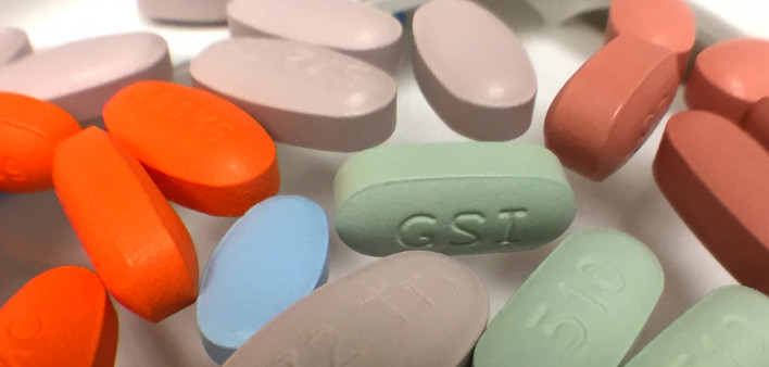 A variety of antiretroviral drugs used to treat HIV infection.