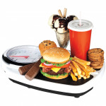 Junk food on scale fast food