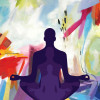 illustrtion cope with stress meditation yoga