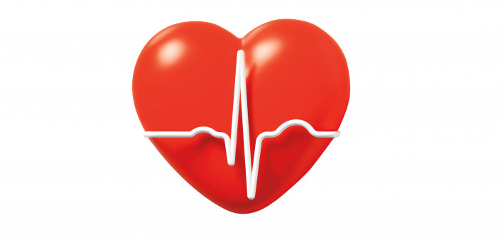 heart and beat wave illustration