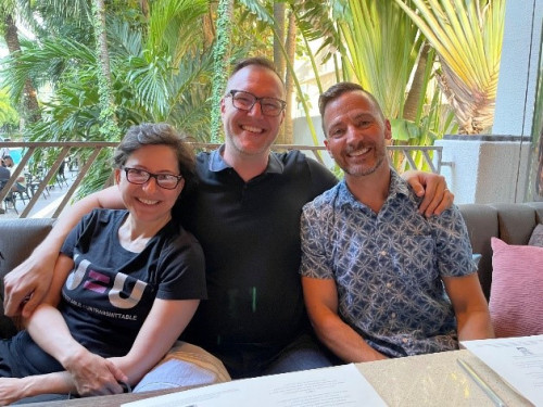 From left: Drs. Sabina Hirshfield, Adam Carrico, and Keith Horvath