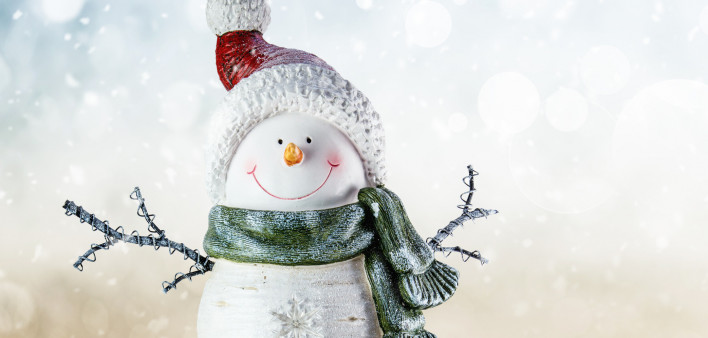 Happy Snowman photo illustration