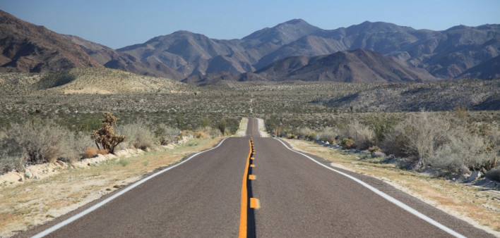 desert highway in California, prostate cancer blog
