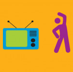 exercise illo man with TV