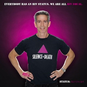 Peter Staley in the HIV Equal testing campaign