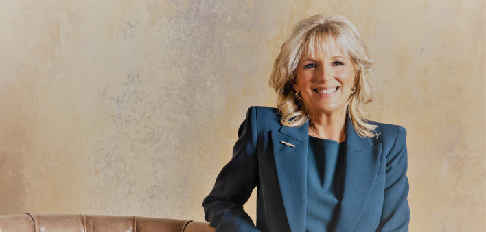 The first official portrait of Jill Biden as First Lady of the United States, January 2021