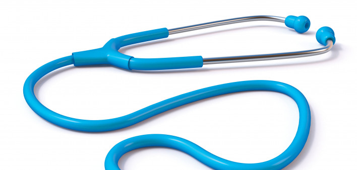 blue stethoscope