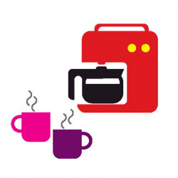 coffee maker and cups