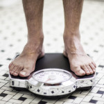 bare feet on scale