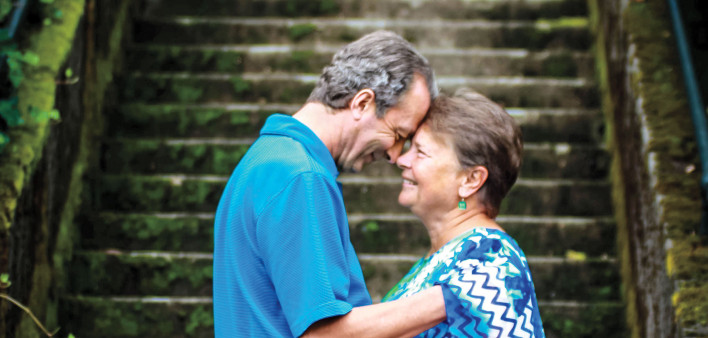 Dann Wonser and his wife, Genevieve  de Renne