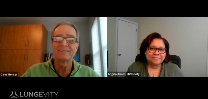 blogger Dann Wonser's mental wellness LUNGevity