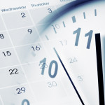 Clock face and calendar composite