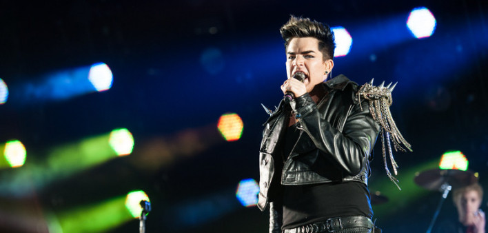 3 july, 2012 - Moscow, Russia - British rock band Queen performing live at Olimpiyskiy stadium during world Tour