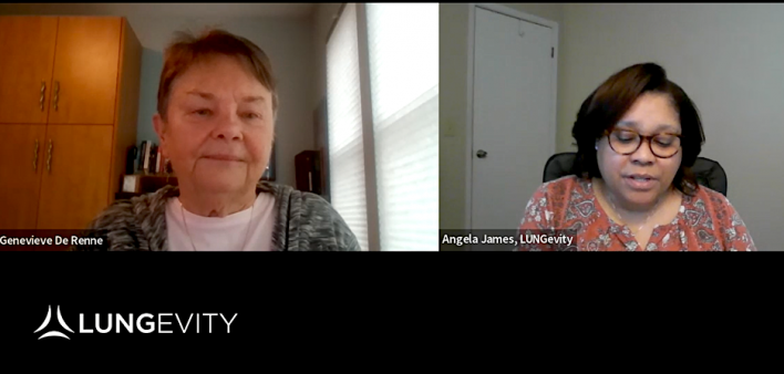 Dann Wonser's wife on LUNGevity