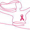 illustration string woman dancing red ribbon