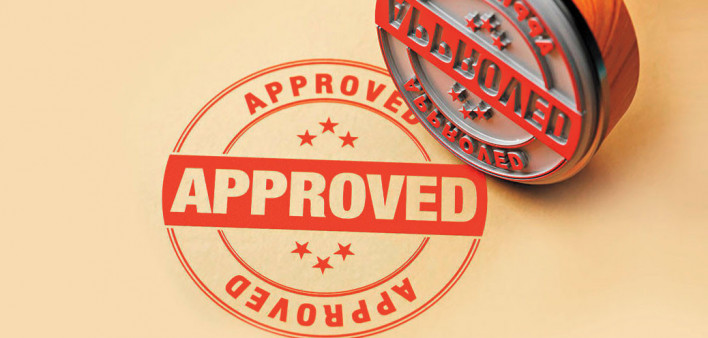 approved stamp