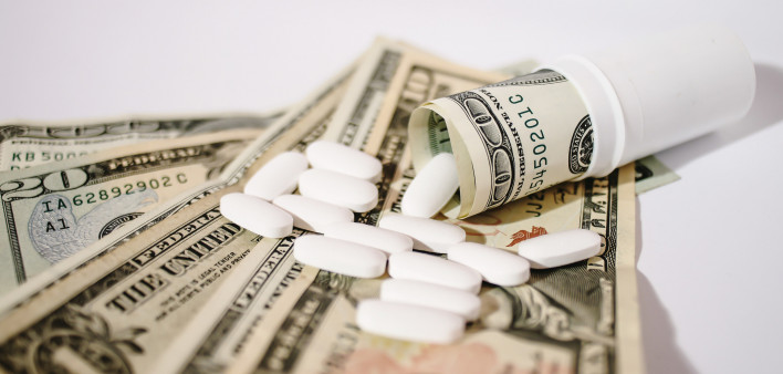 pills and money