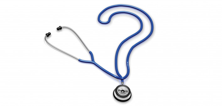 stethoscope question mark illustration