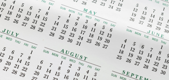 calendar month August