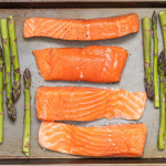 salmon, asparagus, sheet pan dinner, fish, vegetable