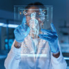A small HUD with a human body image and a scientist