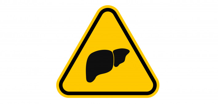 caution sign liver