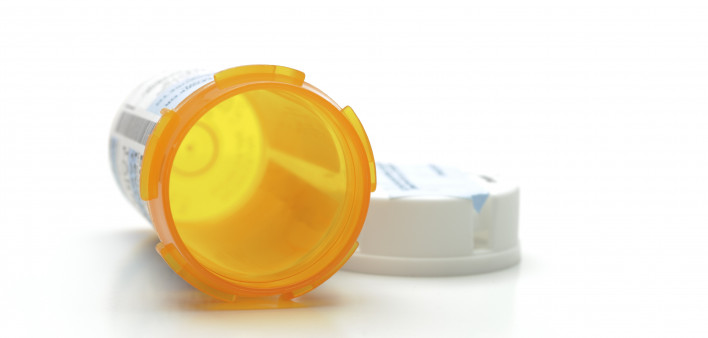 Empty Prescription Medicine Bottle
