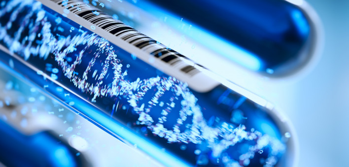 DNA forming in a test tube