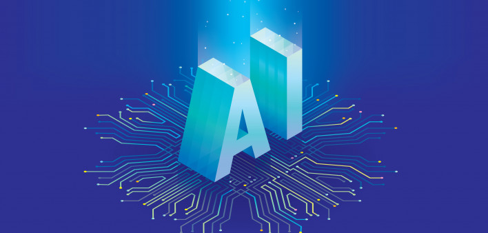 Artificial intelligence chip stock illustration