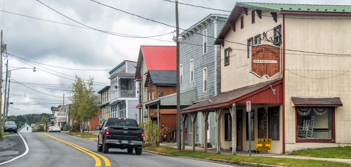 A small town in West Virginia. Many rural residents must travel hours to see a health care specialist.