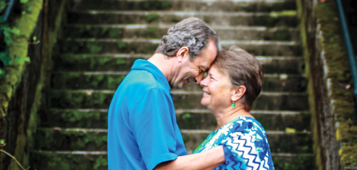 Dann Wonser and his wife, Genevieve  de Renne