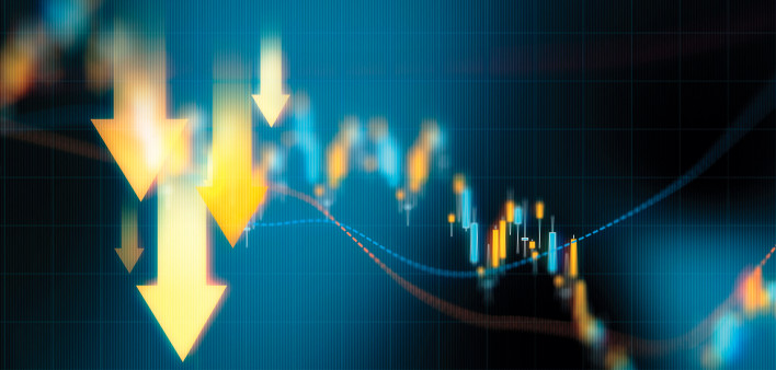 illustration down arrows