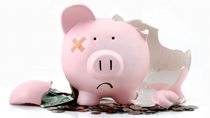 Broken piggy bank stock photo Piggy Bank, Broken, Bankruptcy, Currency, Coin Bank