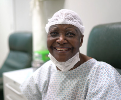 black patient after surgery