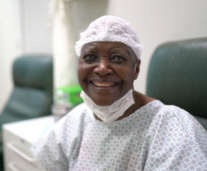 black patient after surgery