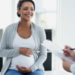 pregnant woman at the doctor