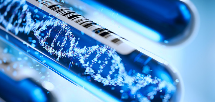 DNA forming in a test tube