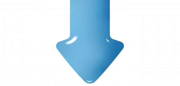 illustration of blue down arrow