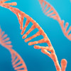 illustration 3D dna strand