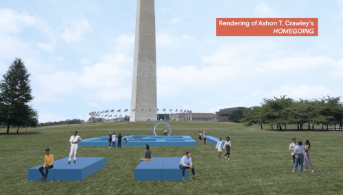 Ashon T. Crawley created “Homegoing,” an audiovisual AIDS memorial temporarily exhibited at the National Mall in Washington, DC.