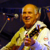 Jimmy Buffett, right, performs for U.S. sailers in the Middle East in 2008.
