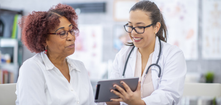 Visit to the doctor patient