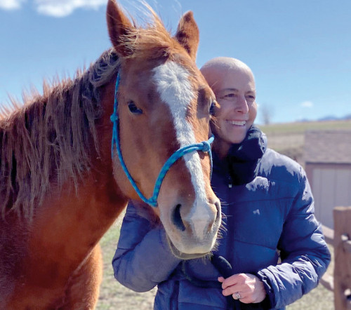 Siri Lindley with her horse Savannah