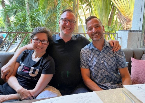 From left: Drs. Sabina Hirshfield, Adam Carrico, and Keith Horvath
